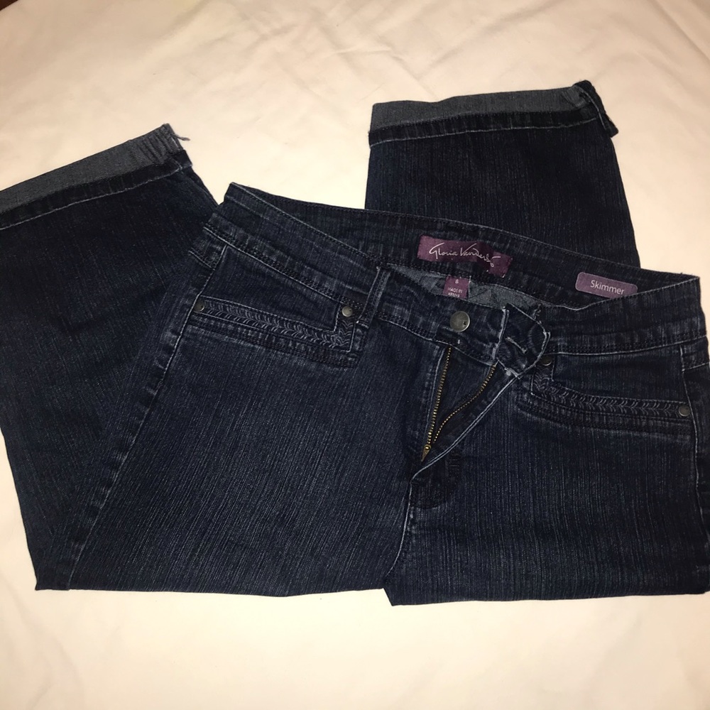 Gloria Vanderbilt skimmer size 8 jeans CAPRIS